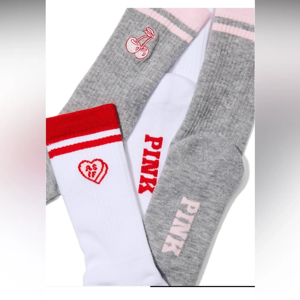 PINK Victoria's Secret 2-Pack Crew Socks